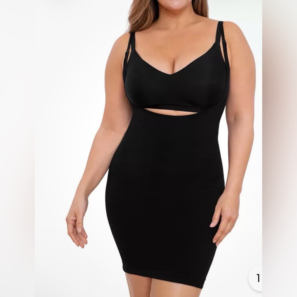 Shapermint Essentials Open Bust Shaper Slip Dress NWT-Med-0236
